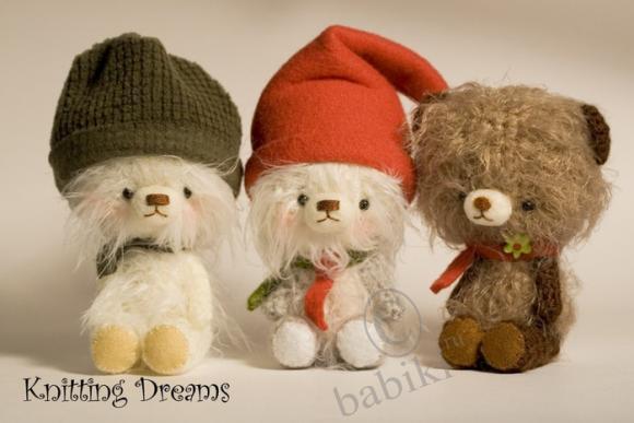 Миниатюрные медвежата, мишки тедди от Knitting Dreams