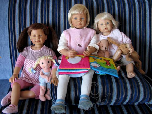 Посиделки выходного дня у моих девченок - куклы ZAPF (Машулька, Тасенька и Ульрика!!!) (фото 2)