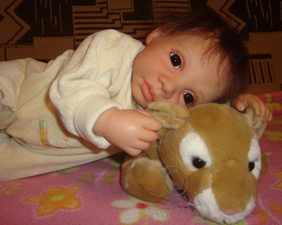 Моя коллекционная кукла - малышка Кристи от Герлинды Фезер (фото 4)