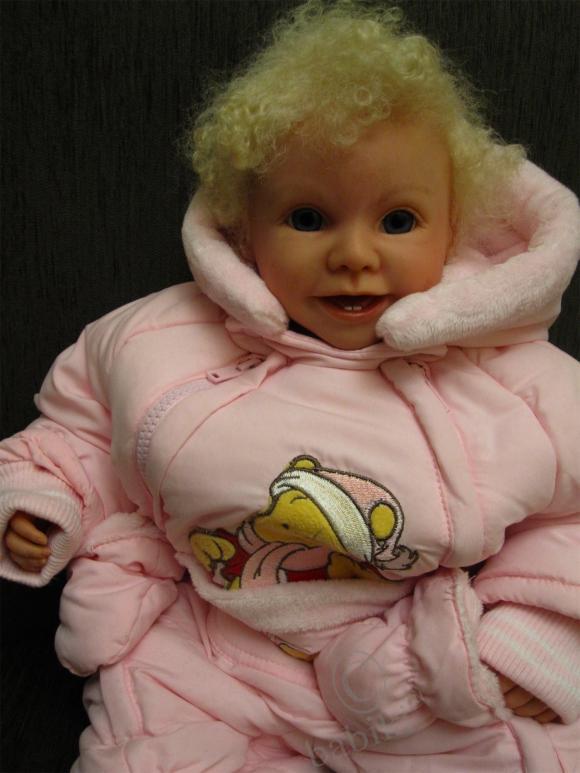 Просили мальчика :)Позитивная малышка реборн из молда Эви Герлинды Фезер (фото 10)