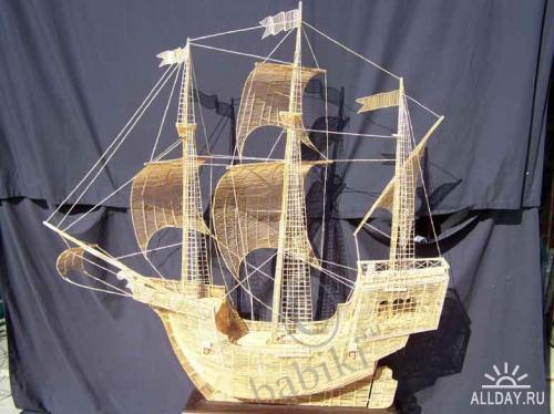 Удивительные скульптуры из зубочисток