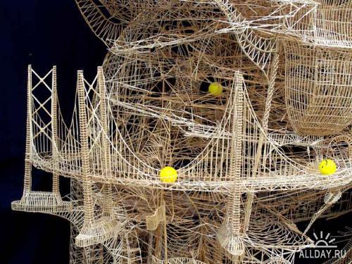 Удивительные скульптуры из зубочисток (фото 8)
