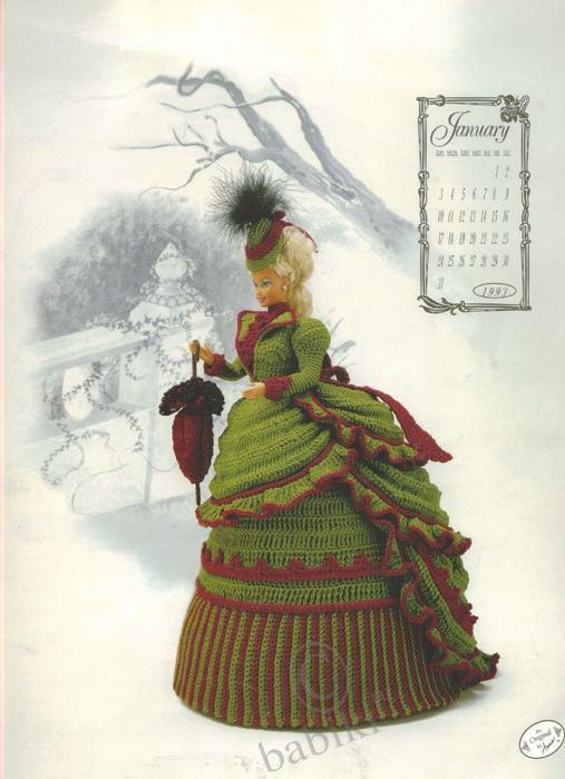 Куклы Barbie в красивых вязанных нарядах (фото 8)