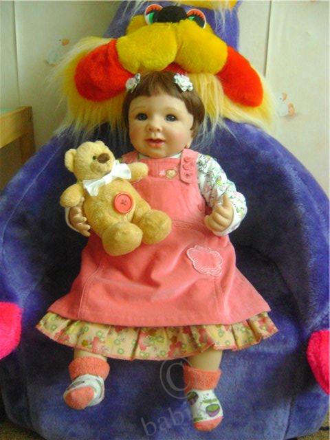 Моя долгожданная девочка Рике - коллекционная куколка от Моники Гедес (фото 5)