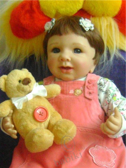 Моя долгожданная девочка Рике - коллекционная куколка от Моники Гедес (фото 6)