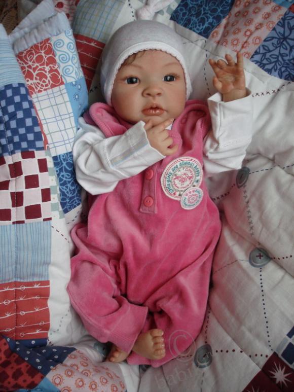 Домашние фотки малышки Ульяны - реалистичной куколки реборн (фото 4)