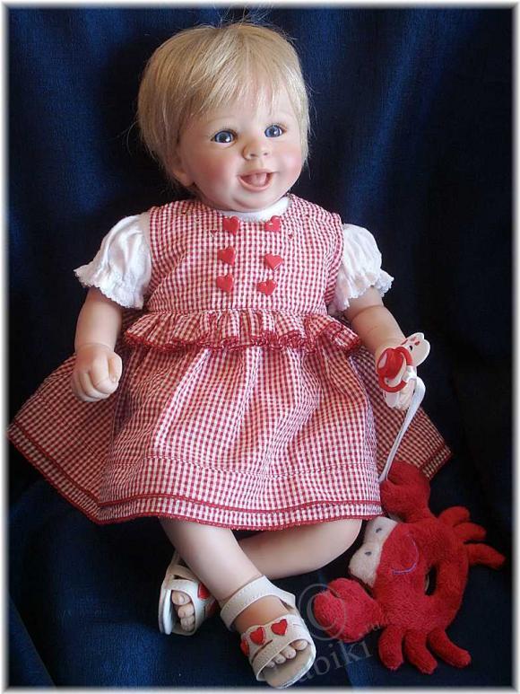 Коллекционная кукла ЛИЗА от Лауры Туцио-Росс. Девчушка-хохотушка (фото 5)