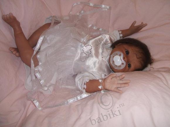 Моя новая малышка-реборн Мулаточка Кира