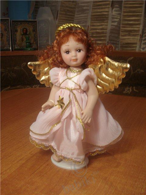 Фарфоровый ангел - коллекционная фарфоровая куколка (фото 2)