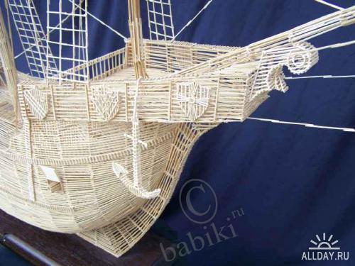 Удивительные скульптуры из зубочисток