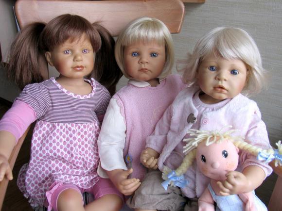 Сестричка Ульрика приехала!!! Нас теперь трое - Zapf-деток (фото 8)