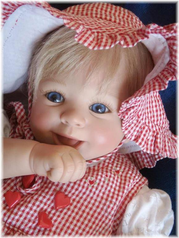 Коллекционная кукла ЛИЗА от Лауры Туцио-Росс. Девчушка-хохотушка (фото 2)