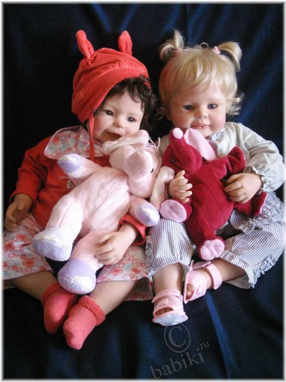 Почти близнецы - Лина и Юльхен - коллекционные куклы от Моники Петер-Ляйхт