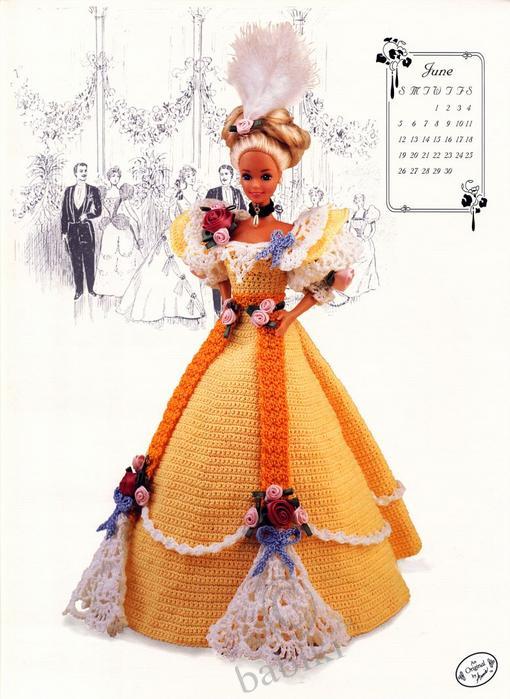 Куклы Barbie в красивых вязанных нарядах (фото 5)