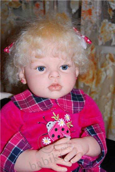Очаровательная блондинка Алиса (реалистичная кукла реборн) (фото 7)