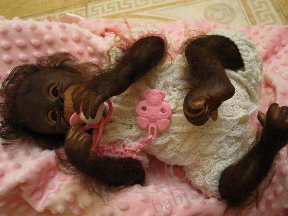 Обезьянка номер 2 :) — Куклы Реборн (Reborn): работы мастеров (фото 4)