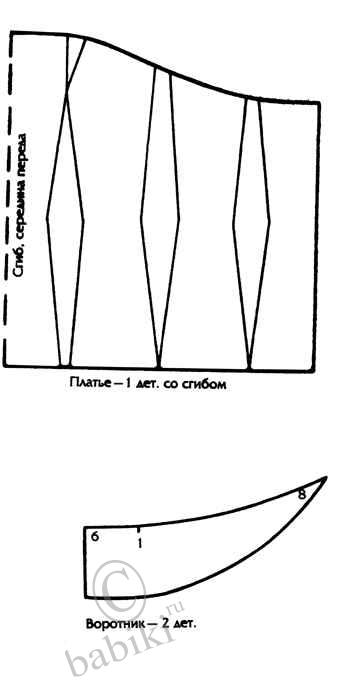 Выкройка одежды для куклы Барби - платья, пальто (фото 2)