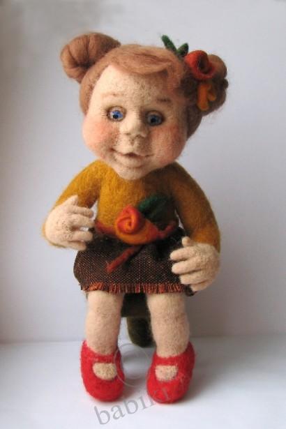 Куколки валяшки - из шерсти в технике фелтинга (фото 5)