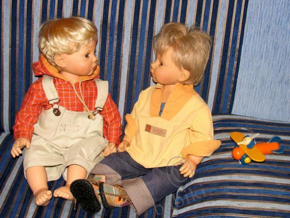 Знакомьтесь, мои коллекционные куклы от Zapf - Макс и Тил, ну, и Машулька