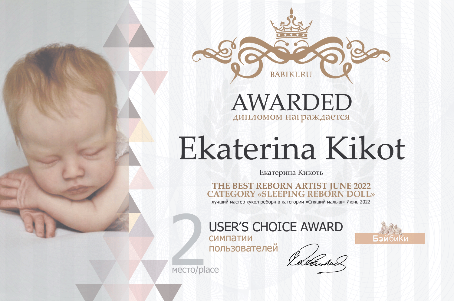 Диплом - Екатерина Кикоть