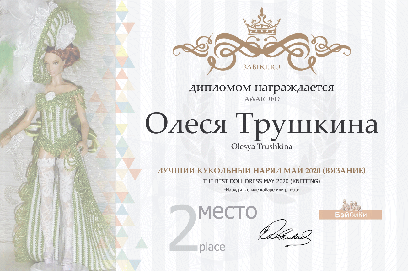 Общий: "Картина в образе куклы". Авторские конкурсы: Лучшая текстильная кукла, реборн, кукольная одежда и мебель. Май 2020