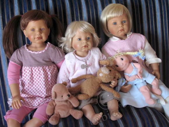 Посиделки выходного дня у моих девченок - куклы ZAPF (Машулька, Тасенька и Ульрика!!!) (фото 4)