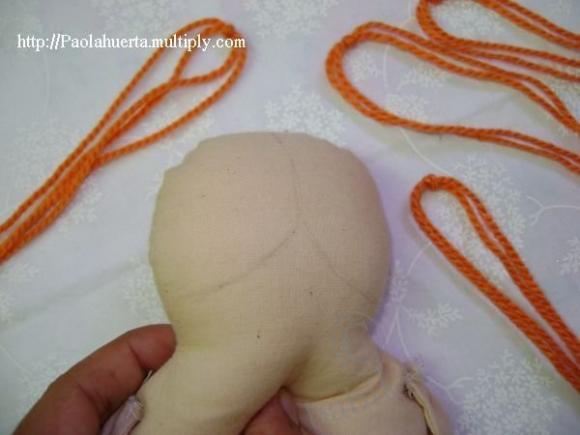 Как пришить волосы кукле - мастер класс в картинках (фото 2)