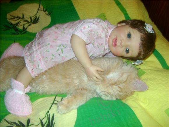 Моя долгожданная девочка Рике - коллекционная куколка от Моники Гедес