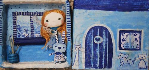 Авторские куклы из ткани by Miriana - Little Dolls (фото 7)