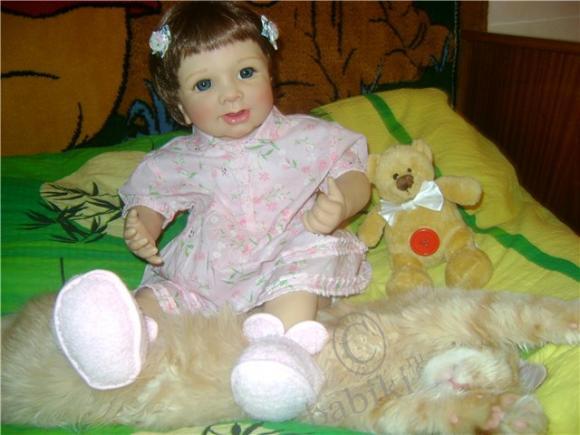 Моя долгожданная девочка Рике - коллекционная куколка от Моники Гедес (фото 10)