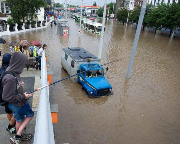 24 июля в Минске. Прошел дождик