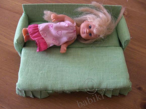 Диван для куклы Евы — Мебель для кукол и домиков: фото (фото 3)