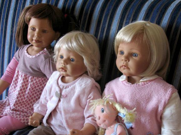 Посиделки выходного дня у моих девченок - куклы ZAPF (Машулька, Тасенька и Ульрика!!!) (фото 3)