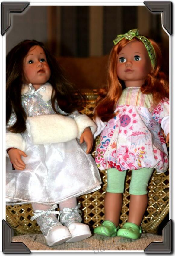 Мои первые куклы Готц - Снегурочка Сара и Ханна, наши первые фото