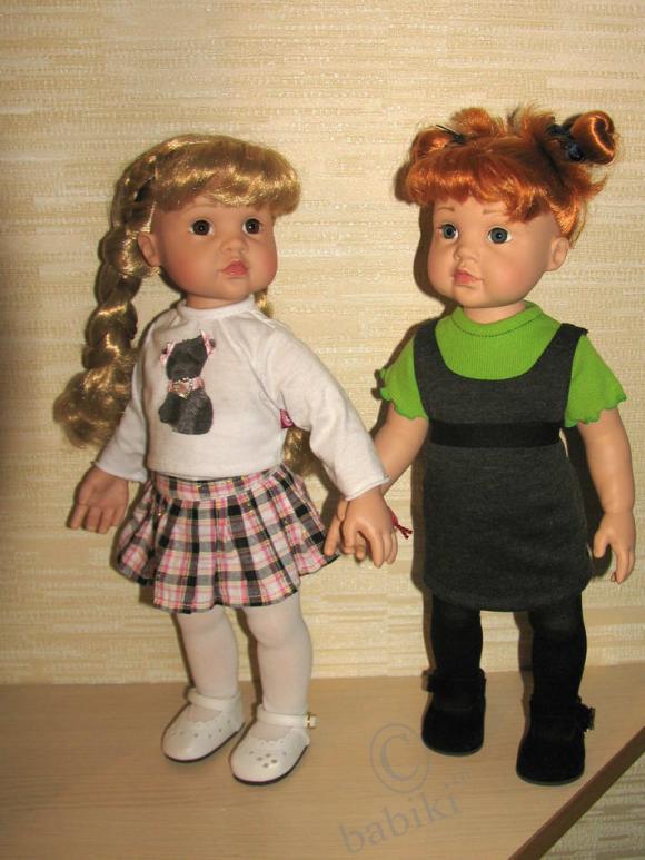 Куклы сестрички Готц - молд Тейлор (рыженькая Варя, блондинка Тейлор) (фото 5)