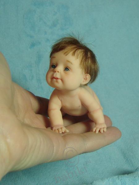 Ленька - кукла своими руками, авторская работа из фимо