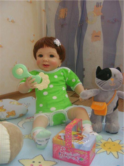 Моя долгожданная девочка Рике - коллекционная куколка от Моники Гедес