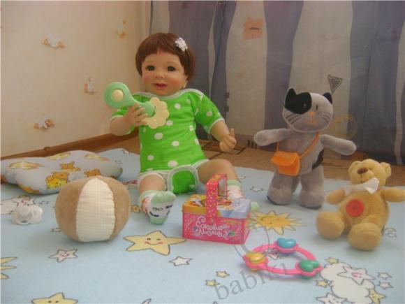 Моя долгожданная девочка Рике - коллекционная куколка от Моники Гедес