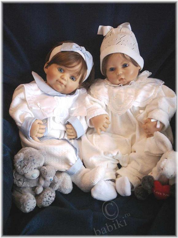 Коллекционные куклы Дани и Михи от Роланды Хаймер-фирма ЦАПФ