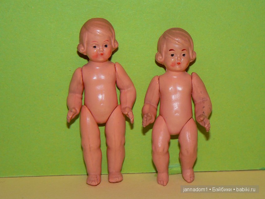 Целлулоидные винтажные куколки Schildkrot 7,5см (фото 2)