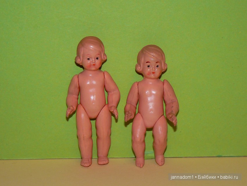Целлулоидные винтажные куколки Schildkrot 7,5см