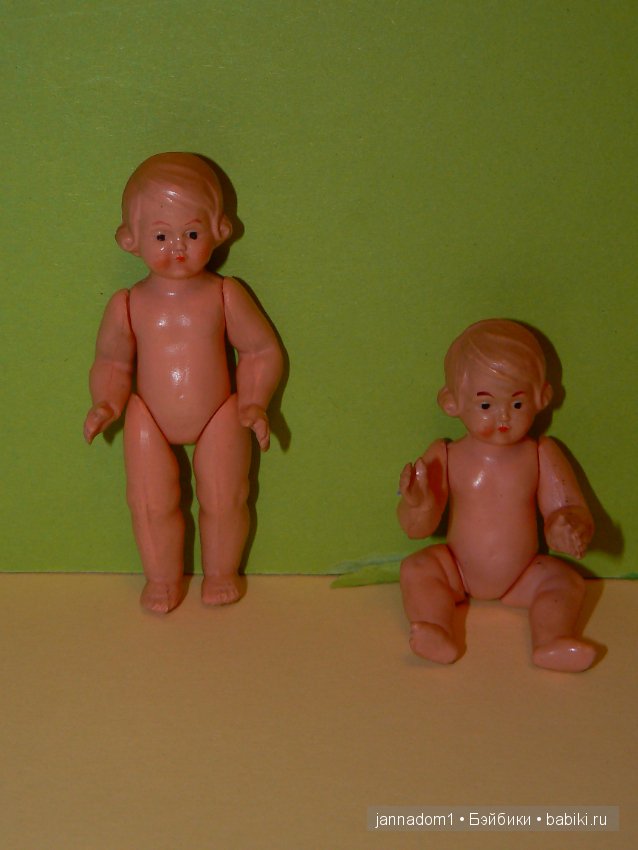 Целлулоидные винтажные куколки Schildkrot 7,5см (фото 3)