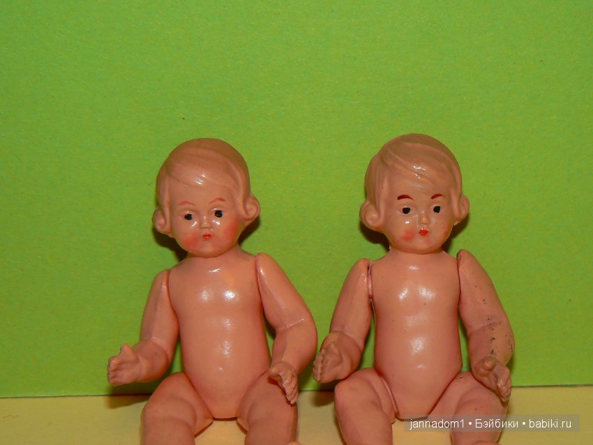 Целлулоидные винтажные куколки Schildkrot 7,5см (фото 6)