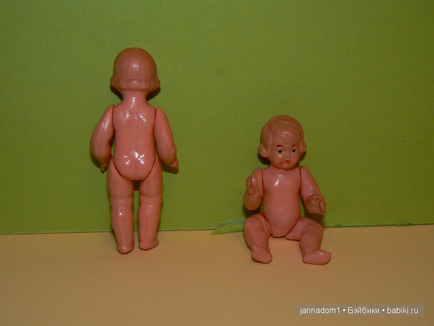 Целлулоидные винтажные куколки Schildkrot 7,5см (фото 4)