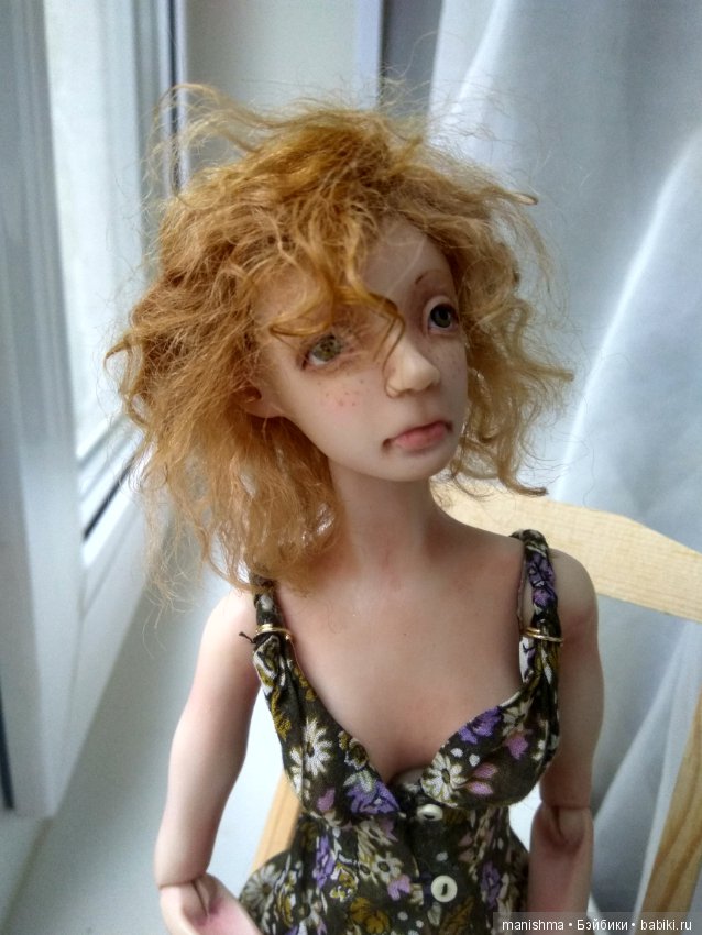 кукла Надя была создана Натальей Саморуковой в 2011 году для выставке в Лио...