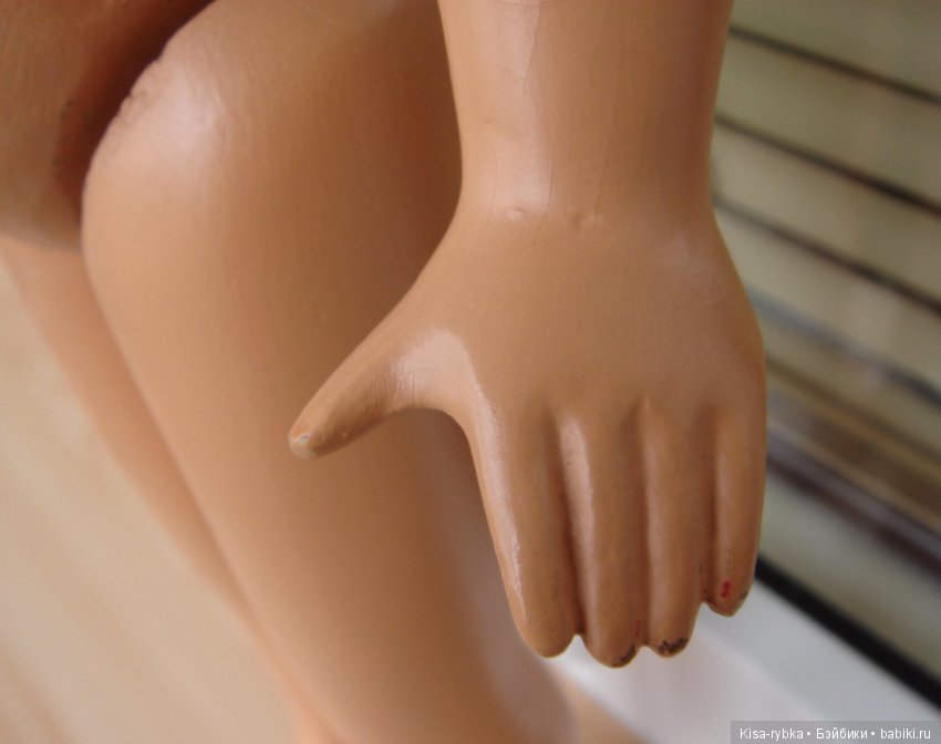 Продам винтажную опилочную куклу, Загорск. Очень редкая (фото 6)