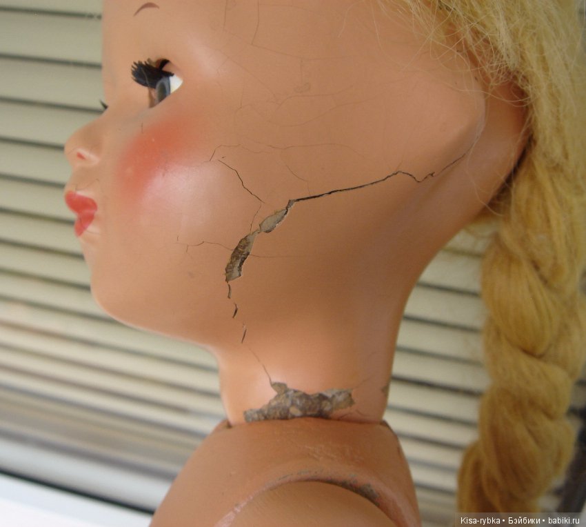 Продам винтажную опилочную куклу, Загорск. Очень редкая (фото 10)