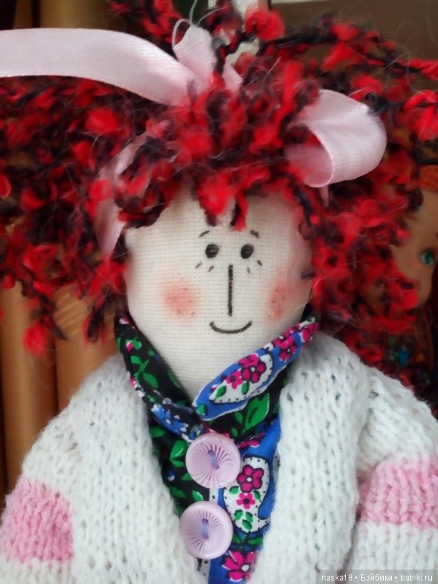 Текстильная кукла "Гимназистка" (фото 5)