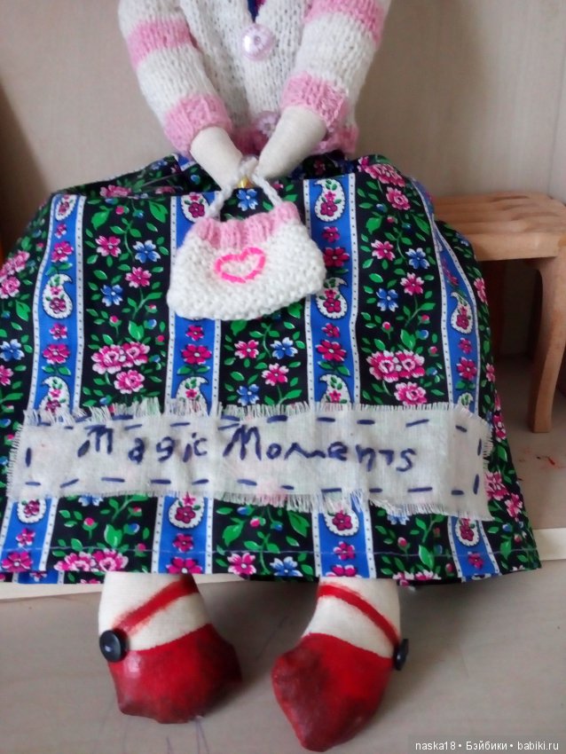 Текстильная кукла "Гимназистка" (фото 3)