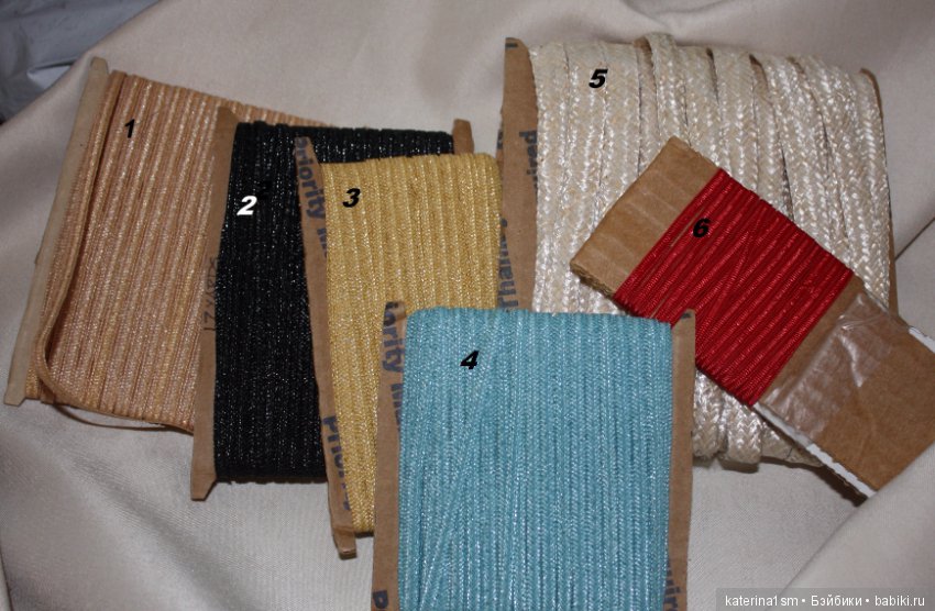 Винтажная соломка для шляпок. Разные цвета. / Антикварные, реплики ...